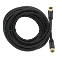 Cable Coaxial MACROTEL Con Terminal F Negro 5.0 MTS